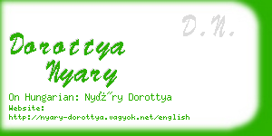 dorottya nyary business card